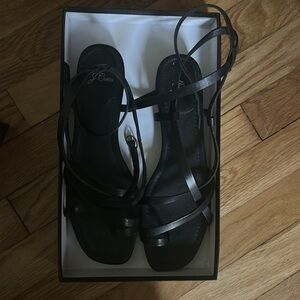 Vachetta Strappy Sandal with Toe Ring